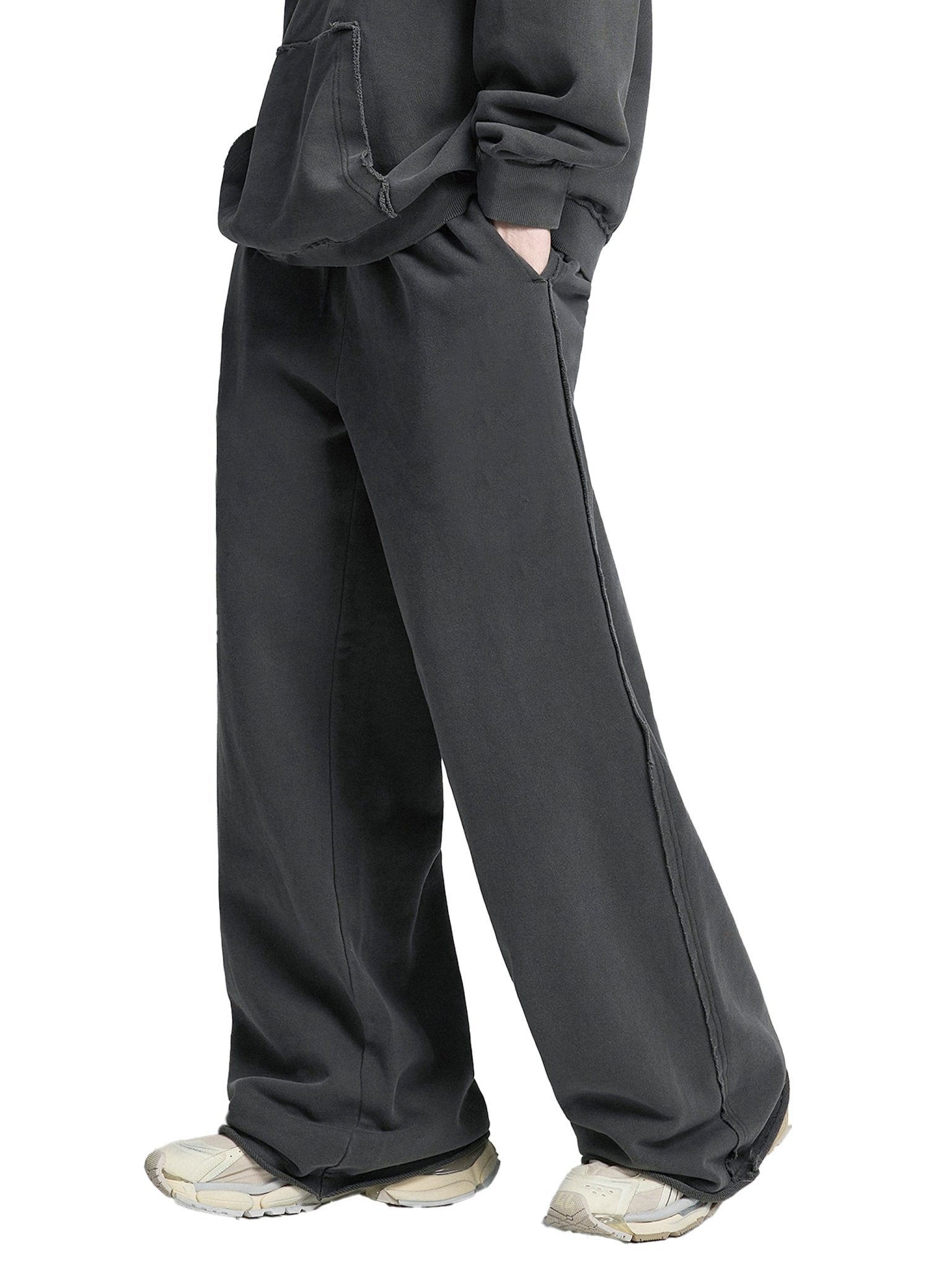 VA - Unisex Snow Washed Raw Edge Sweatpants - Vision Amplified