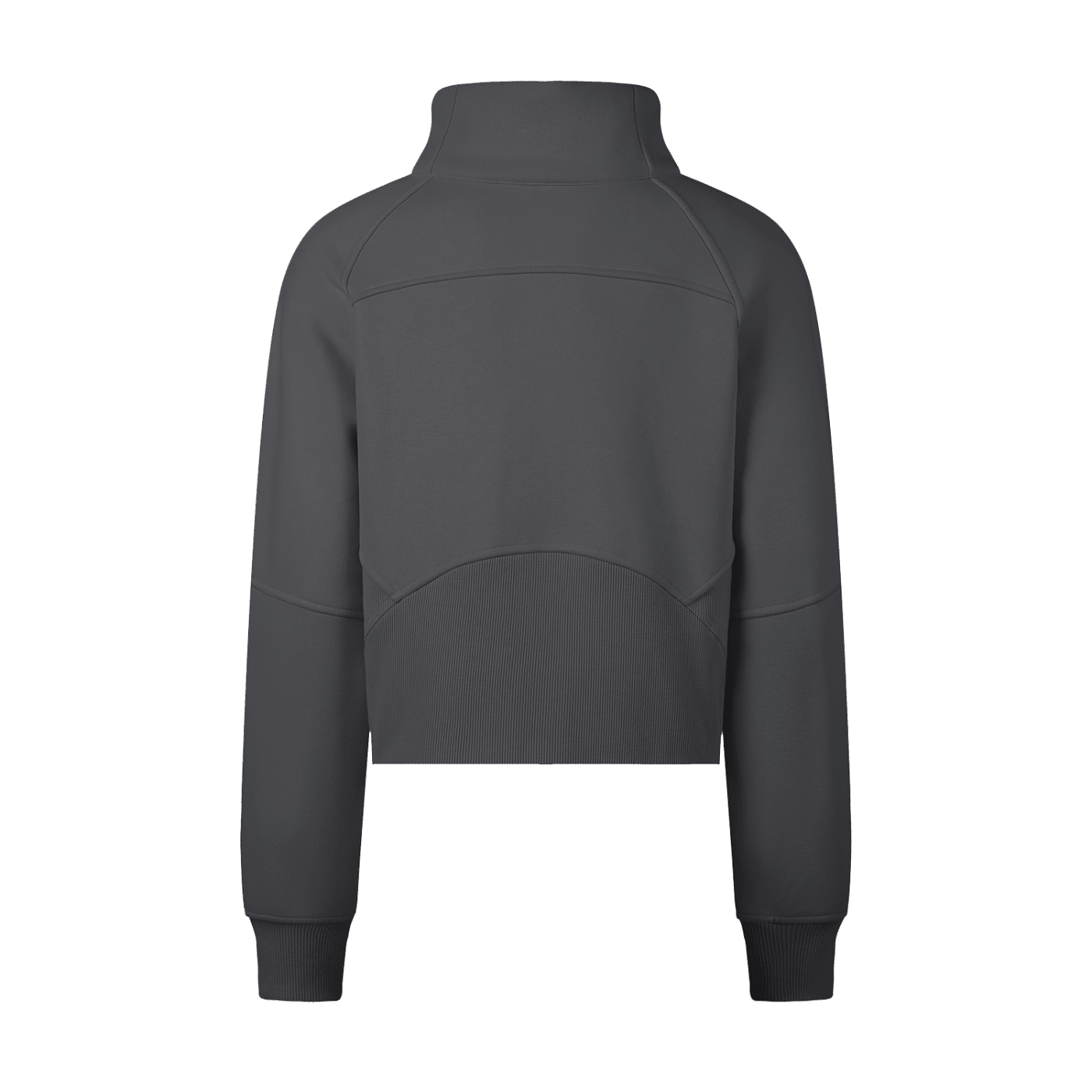 Vision Amplified - Ladies Cropped Half - Zip Sweatshirt Dark