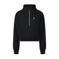 Vision Amplified - Ladies Cropped Half - Zip Sweatshirt Dark