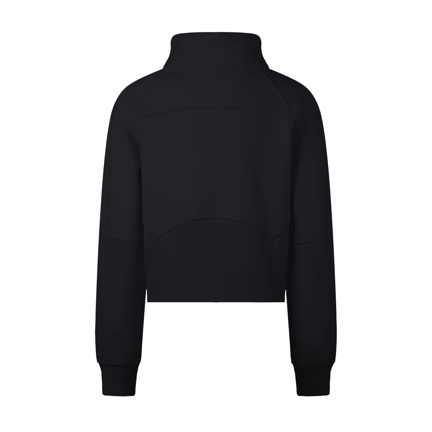 Vision Amplified - Ladies Cropped Half - Zip Sweatshirt Dark