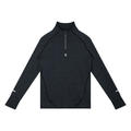 Vision Amplified - Men's Quarter - Zip Raglan Training T-Shirt Dark - Vision Amplified