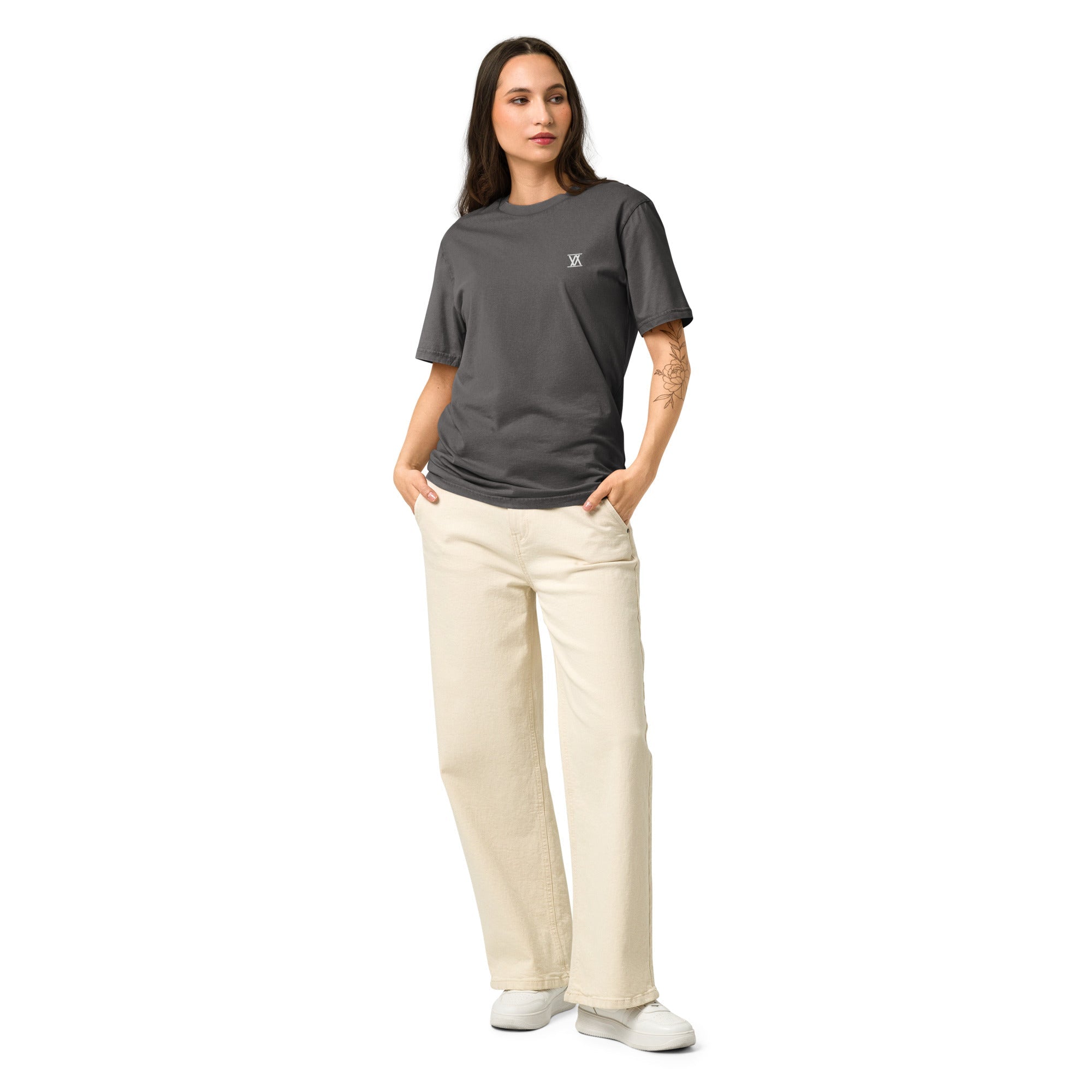 Vision Amplified Women's relaxed fit vintage t-shirt in garment-dyed organic cotton
