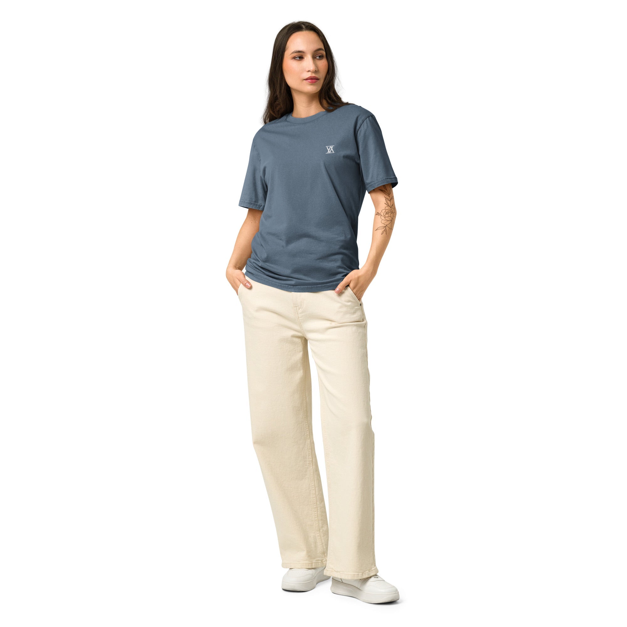 Vision Amplified Women's relaxed fit vintage t-shirt in garment-dyed organic cotton