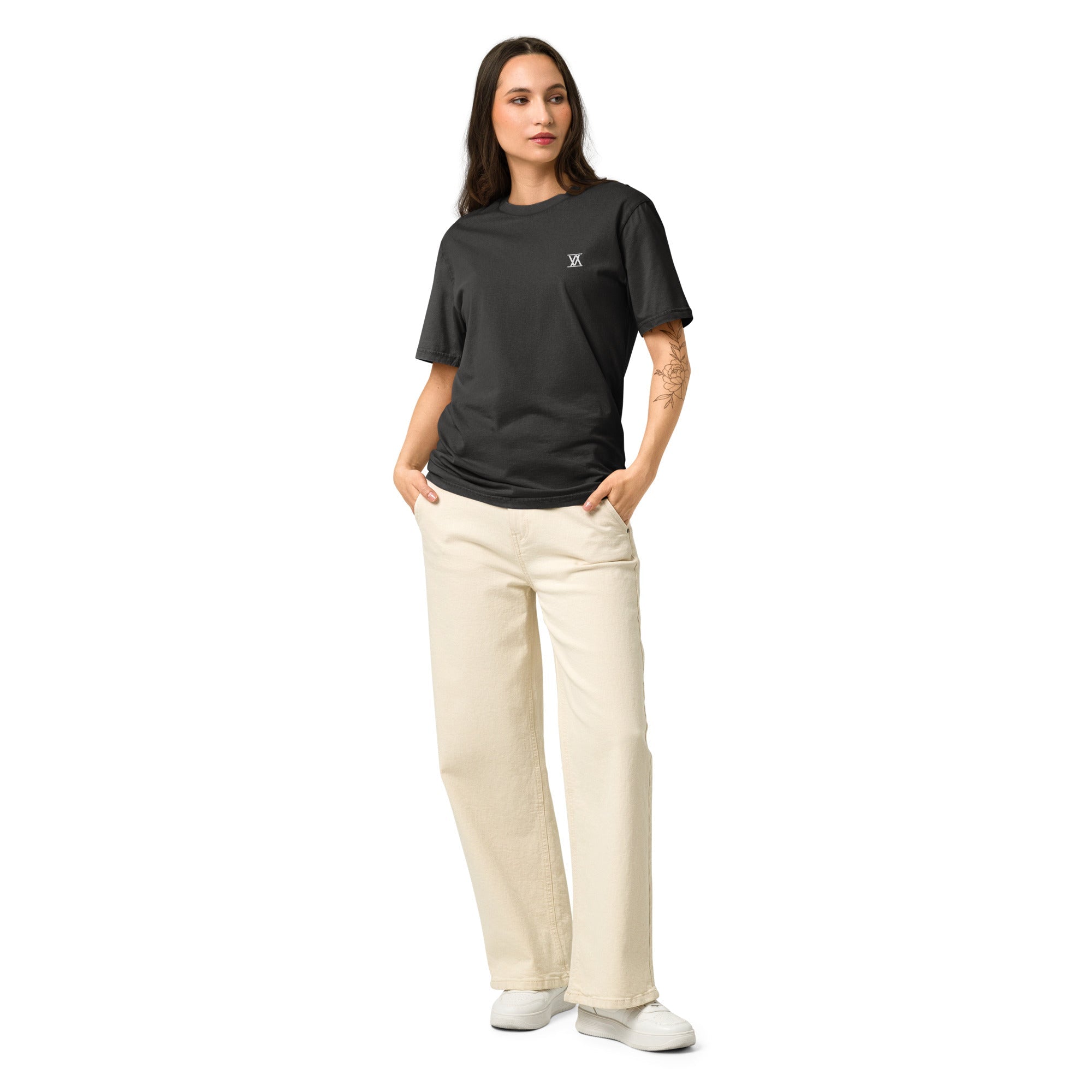 Vision Amplified Women's relaxed fit vintage t-shirt in garment-dyed organic cotton